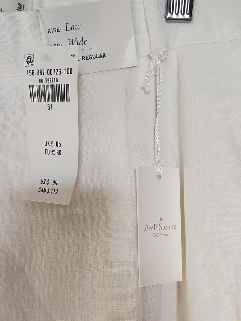Abercrombie & Fitch Wide Leg Pants in Camel Brown - Picture 7 of 13